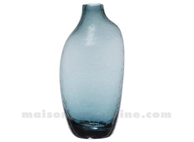 AMORE - VASE VERRE EMERAUDE 9.5X7XH20