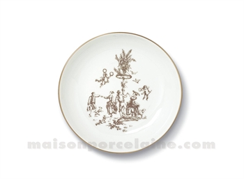 ASSIETTE CREUSE CALOTTE LIMOGES EMPIRE D19