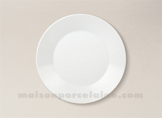 ASSIETTE GATEAU PORCELAINE BLANCHE ZEBRA D19