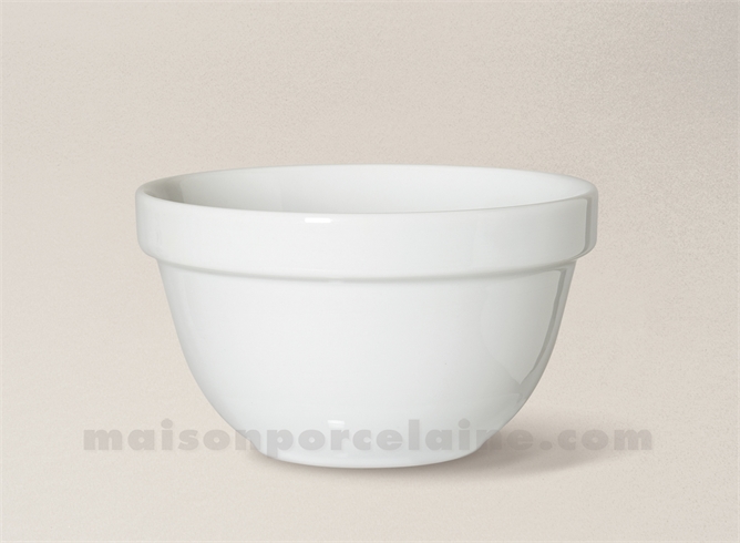 BOL EMPILABLE PORCELAINE BLANCHE 11.5X7