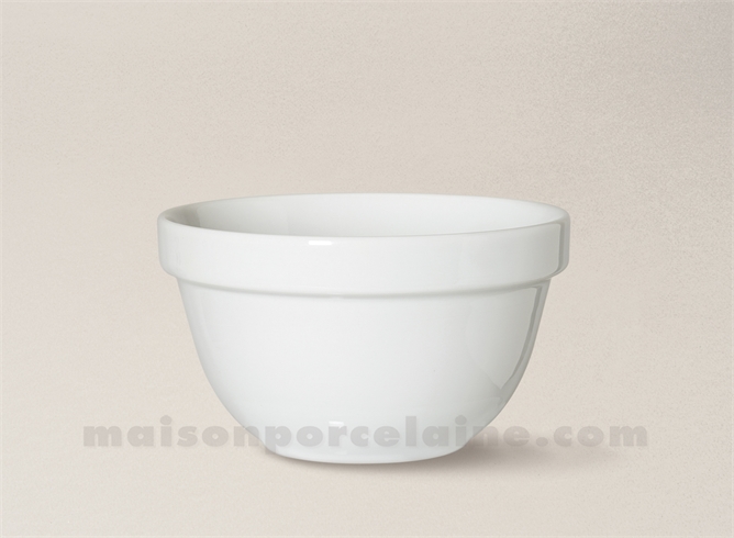 BOL EMPILABLE PORCELAINE BLANCHE 8.5X5