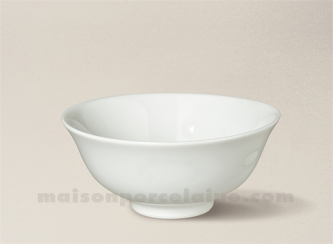 BOL RIZ PORCELAINE BLANCHE LIMOGES ORIENT 11X5