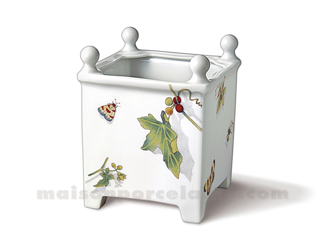 CAISSE FLEURS LIMOGES CARREE 18X10