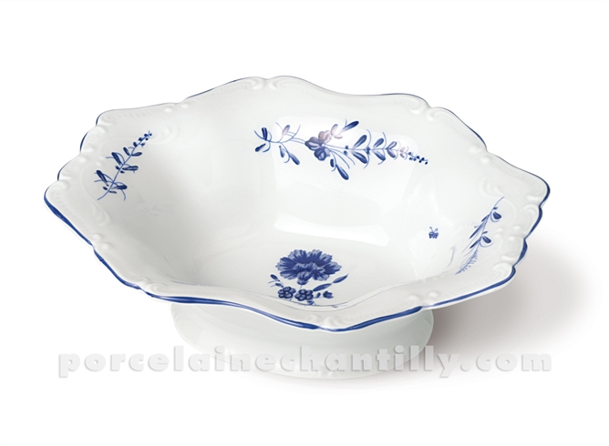 COUPE OVALE PIED FESTON LIMOGES 20X15