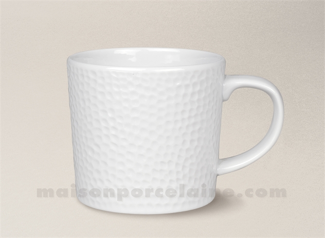 MUG PORCELAINE BLANCHE EMULSION D8.5 X 8CM 33CL