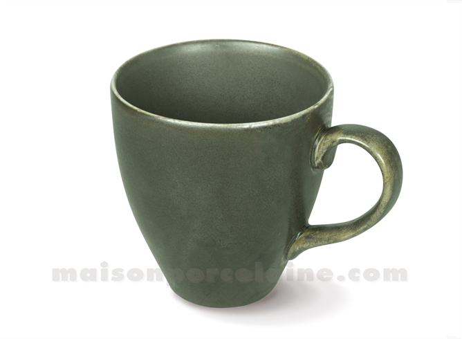 MUG PORCELAINE OKRA OLIVE D9,5X10,5CM 30CL