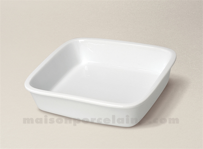 PLAT FOUR SURGELES PORCELAINE BLANCHE 17.5X15,5