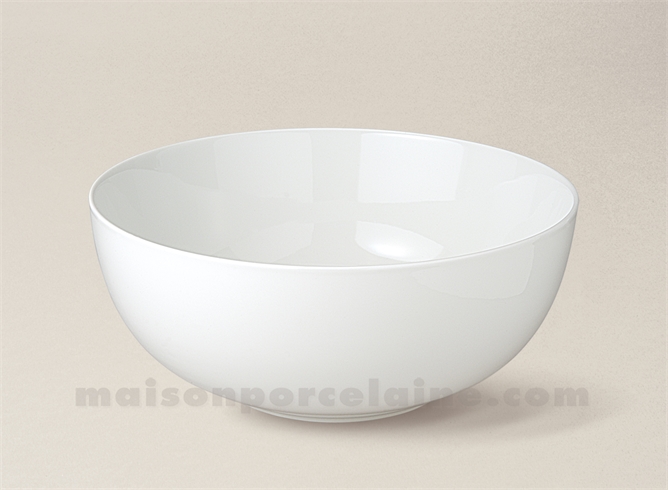 SALADIER PORCELAINE BLANCHE BOULE FLANDRE N°5 19X7.5