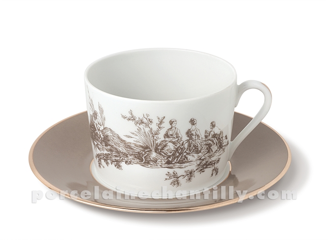 TASSE DEJEUNER+SOUCOUPE LIMOGES EMPIRE 10X7X17.5 3