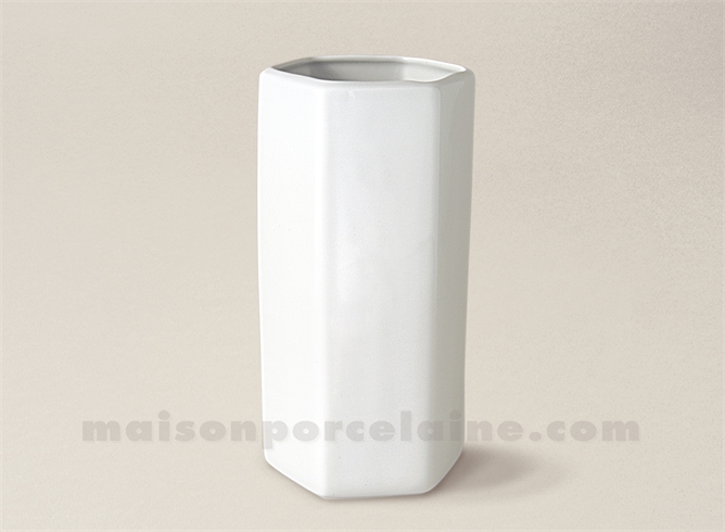 VASE LIMOGES PORCELAINE BLANCHE NANKIN 24X13