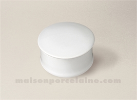 BOITE PILULES PORCELAINE BLANCHE RONDE ELISE D7